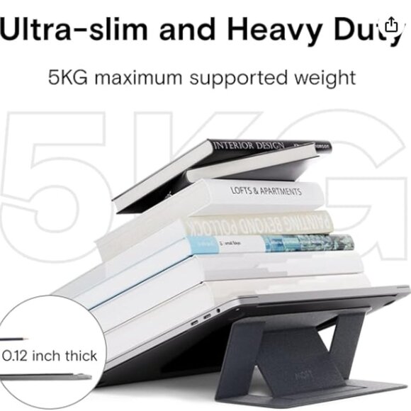 MOFT Laptop Stand for Desk, Adhesive Laptop Stand - Picture 4 of 7